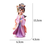 Maxbell Chinese Beauty Statue Collectible Lady Sculpture for Party Shelf Living Room Diaochan