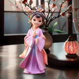 Maxbell Chinese Beauty Statue Collectible Lady Sculpture for Party Shelf Living Room Diaochan