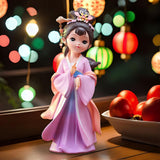 Maxbell Chinese Beauty Statue Collectible Lady Sculpture for Party Shelf Living Room Diaochan