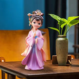 Maxbell Chinese Beauty Statue Collectible Lady Sculpture for Party Shelf Living Room Diaochan