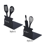 Maxbell Metal Bookend Anti Slip Organizer Book Shelf Holder for Shelves Desk Library Style A