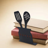 Maxbell Metal Bookend Anti Slip Organizer Book Shelf Holder for Shelves Desk Library Style A