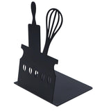 Maxbell Metal Bookend Anti Slip Organizer Book Shelf Holder for Shelves Desk Library Style B