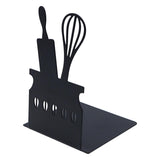 Maxbell Metal Bookend Anti Slip Organizer Book Shelf Holder for Shelves Desk Library Style B