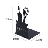 Maxbell Metal Bookend Anti Slip Organizer Book Shelf Holder for Shelves Desk Library Style B