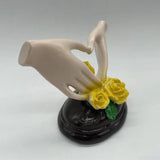 Maxbell Heart Hand Sculpture Small Hand Gesture Figurines for Bookshelf Bedroom Desk