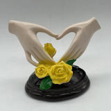 Maxbell Heart Hand Sculpture Small Hand Gesture Figurines for Bookshelf Bedroom Desk