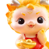 Maxbell Chinese New Year Dragon Figurine Spring Festival Decor for Cabinet Bookshelf Style A