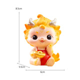 Maxbell Chinese New Year Dragon Figurine Spring Festival Decor for Cabinet Bookshelf Style A