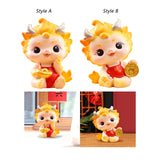 Maxbell Chinese New Year Dragon Figurine Spring Festival Decor for Cabinet Bookshelf Style A