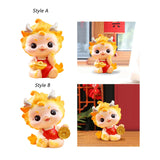 Maxbell Chinese New Year Dragon Figurine Spring Festival Decor for Cabinet Bookshelf Style A