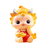 Maxbell Chinese New Year Dragon Figurine Spring Festival Decor for Cabinet Bookshelf Style A