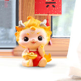 Maxbell Chinese New Year Dragon Figurine Spring Festival Decor for Cabinet Bookshelf Style A