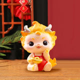 Maxbell Chinese New Year Dragon Figurine Spring Festival Decor for Cabinet Bookshelf Style A