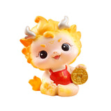 Maxbell Chinese New Year Dragon Figurine Spring Festival Decor for Cabinet Bookshelf Style B