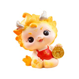 Maxbell Chinese New Year Dragon Figurine Spring Festival Decor for Cabinet Bookshelf Style B