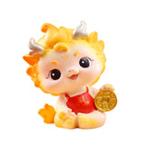 Maxbell Chinese New Year Dragon Figurine Spring Festival Decor for Cabinet Bookshelf Style B