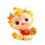 Maxbell Chinese New Year Dragon Figurine Spring Festival Decor for Cabinet Bookshelf Style B