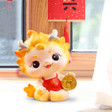 Maxbell Chinese New Year Dragon Figurine Spring Festival Decor for Cabinet Bookshelf Style B
