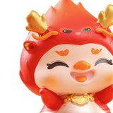 Maxbell Chinese New Year Dragon Figurine Mini Creative for Tabletop Office Bookshelf Style A