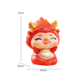 Maxbell Chinese New Year Dragon Figurine Mini Creative for Tabletop Office Bookshelf Style A