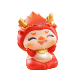 Maxbell Chinese New Year Dragon Figurine Mini Creative for Tabletop Office Bookshelf Style A