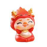 Maxbell Chinese New Year Dragon Figurine Mini Creative for Tabletop Office Bookshelf Style A