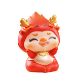 Maxbell Chinese New Year Dragon Figurine Mini Creative for Tabletop Office Bookshelf Style A