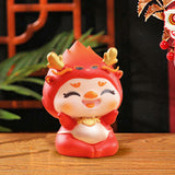 Maxbell Chinese New Year Dragon Figurine Mini Creative for Tabletop Office Bookshelf Style A