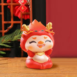 Maxbell Chinese New Year Dragon Figurine Mini Creative for Tabletop Office Bookshelf Style A