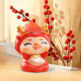 Maxbell Chinese New Year Dragon Figurine Mini Creative for Tabletop Office Bookshelf Style A