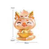 Maxbell Chinese New Year Dragon Figurine Mini Creative for Tabletop Office Bookshelf Style B