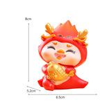 Maxbell Chinese New Year Cartoon Dragon Figurine Cute Table Ornament for Living Room Style A