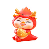 Maxbell Chinese New Year Cartoon Dragon Figurine Cute Table Ornament for Living Room Style A
