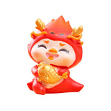 Maxbell Chinese New Year Cartoon Dragon Figurine Cute Table Ornament for Living Room Style A