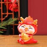 Maxbell Chinese New Year Cartoon Dragon Figurine Cute Table Ornament for Living Room Style A