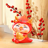 Maxbell Chinese New Year Cartoon Dragon Figurine Cute Table Ornament for Living Room Style A