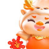 Maxbell Chinese New Year Cartoon Dragon Figurine Cute Table Ornament for Living Room Style B
