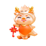 Maxbell Chinese New Year Cartoon Dragon Figurine Cute Table Ornament for Living Room Style B