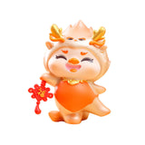 Maxbell Chinese New Year Cartoon Dragon Figurine Cute Table Ornament for Living Room Style B