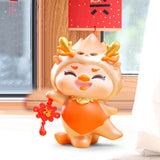 Maxbell Chinese New Year Cartoon Dragon Figurine Cute Table Ornament for Living Room Style B