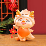 Maxbell Chinese New Year Cartoon Dragon Figurine Cute Table Ornament for Living Room Style B