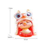 Maxbell 2024 Chinese New Year Cartoon Dragon Figurine Table Ornament for Living Room Style A