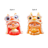 Maxbell 2024 Chinese New Year Cartoon Dragon Figurine Table Ornament for Living Room Style A