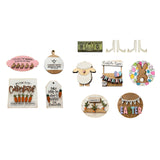 Maxbell Easter Tiered Tray Decor Set Rustic Tiered Tray Signs for Home Kitchen Table 4pcs