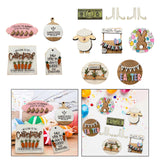 Maxbell Easter Tiered Tray Decor Set Rustic Tiered Tray Signs for Home Kitchen Table 4pcs