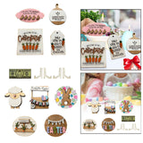 Maxbell Easter Tiered Tray Decor Set Rustic Tiered Tray Signs for Home Kitchen Table 4pcs