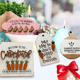 Maxbell Easter Tiered Tray Decor Set Rustic Tiered Tray Signs for Home Kitchen Table 4pcs