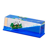 Maxbell Panda Rowing Dragon Boat Fluid Drift Bottle Party Supplies for Computer Desk
