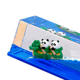 Maxbell Panda Rowing Dragon Boat Fluid Drift Bottle Party Supplies for Computer Desk